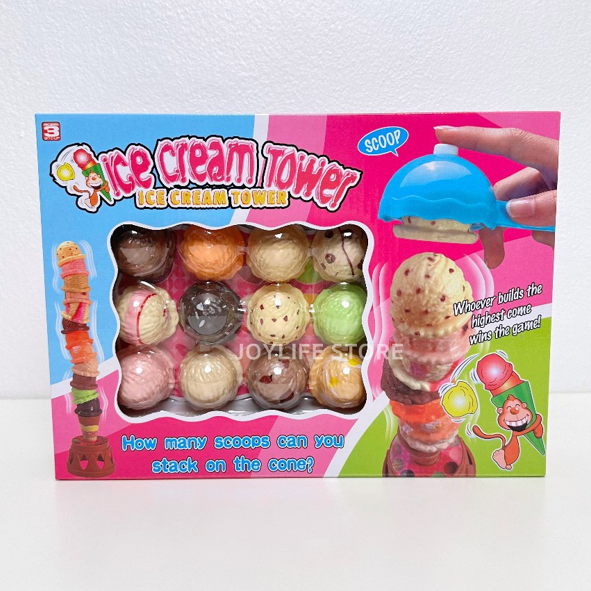 ชุดไอติมตัก เกมไอติม ของเล่นเด็ก Icecream Tower Game