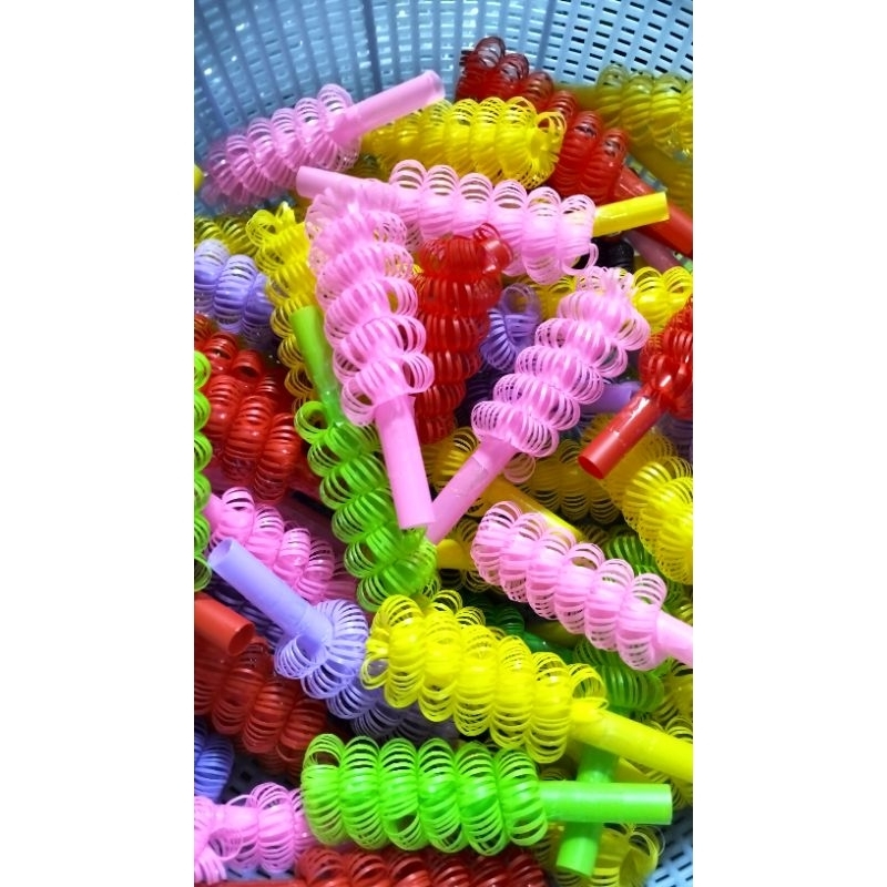 หลอดเกลียวตัวหนอนไม้เสียบธนบัตรจำนวน 50 ชิ้นแบบคละสี ขนาดหลอด 8 มิล