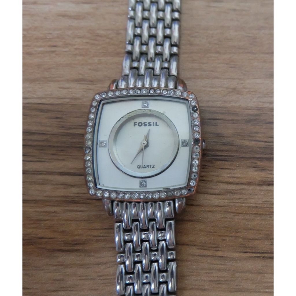 นาฬิกา Fossil Lady Watch Size 28mm สีเงิน มือสอง ของแท้