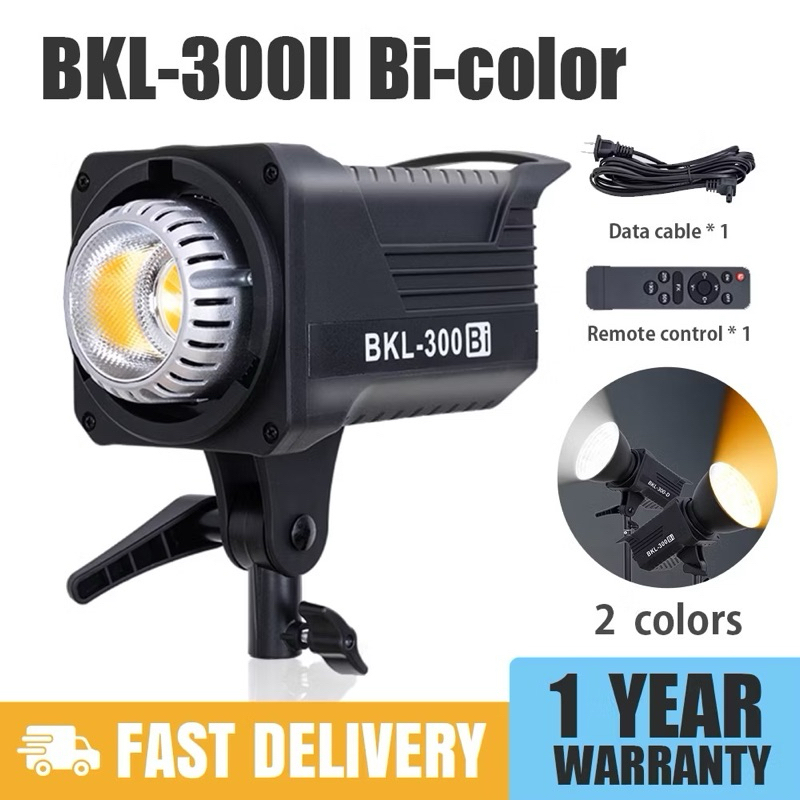 BKL-300W BKL-300D Day light BKL-300 II Bi-Color ไฟวิดีโอ ไลฟ์สด LED Light แสงสีขาว Bowen Mount