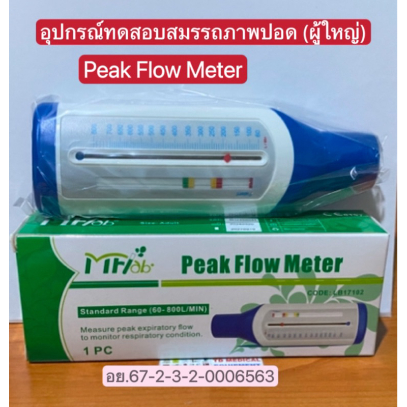 อุปกรณ์ทดสอบสมรรถภาพปอด/Peak Flow Meter