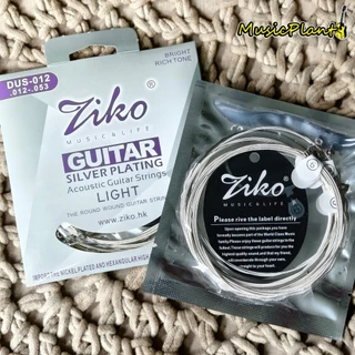 Ziko สายกีตาร์โปร่งเคลือบเงิน สายนุ่มเด้งติดมือ รุ่น DUS
