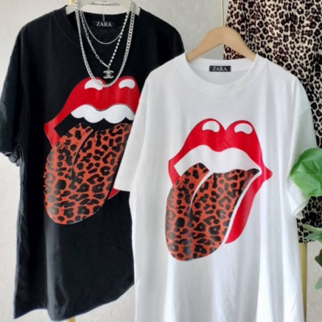 SIS.ON | พร้อมส่งทั้งชุด เสื้อ+กระโปรง แฟชั่นผู้หญิง No.23 โรลลิ่งเสือ