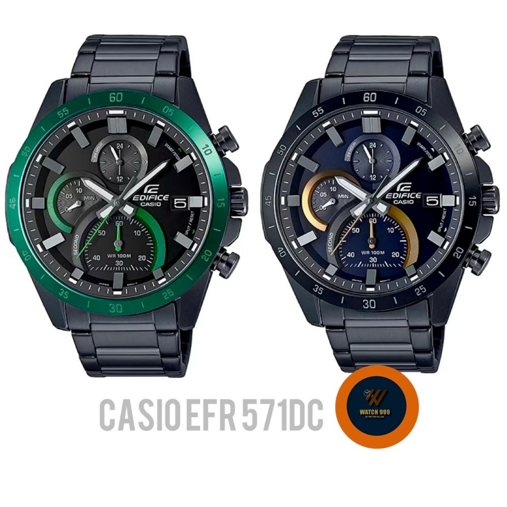 นาฬิกา Casio Edifice แท้ รุ่น EFR-571DC-2AVUDF Chronograph กันน้ำลึก 100m ของแท้ 100% รับประกันศูนย์