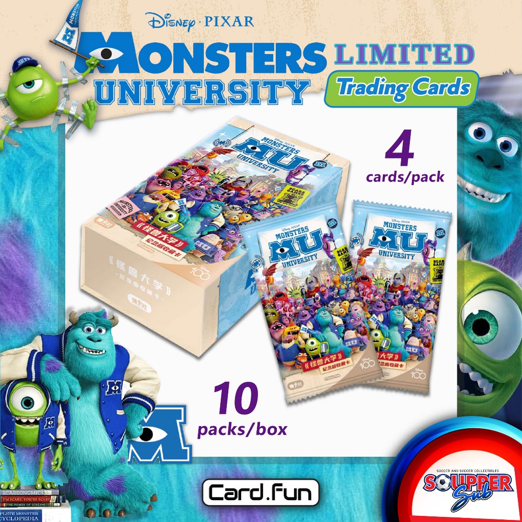 [พร้อมส่ง] [ลิขสิทธิ์แท้] Monster University commemorative edition trading card BOX