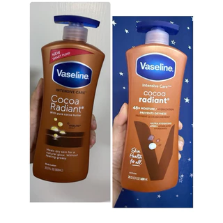 ❤️ไม่แท้คืนเงิน❤️ Vaseline Jelly Intensive Care Cocoa Radiant with Pure Coco Butter Body Lotion