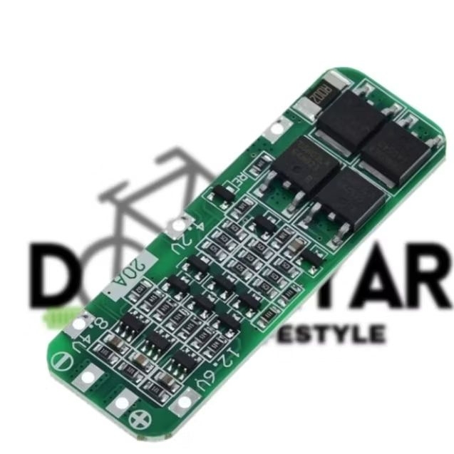 BMS 12V สำหรับแบตเตอรี่ลิเธียม18650ที่ชาร์จ PCB บอร์ดป้องกัน BMS3S 20A Protection board BMS3S 20A