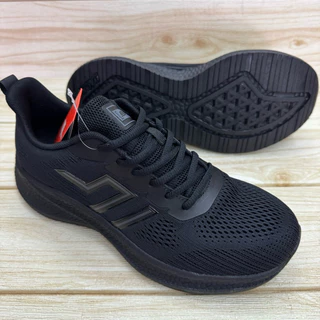 Baoji BJM 1122 / 1122A รองเท้าผ้าใบชาย รองเท้าสนึกเกอร์ บาโอจิ (41-47) สีดำ/ดำขาว ซห/ซป