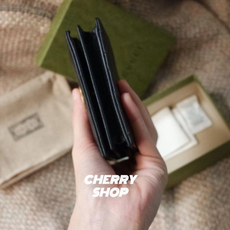 🍒Gucci GG Marmont wallet ผู้หญิง กระเป๋าสตางค์ berry print wallet กระเป๋าสตางค์ผู้หญิงกุชชี่