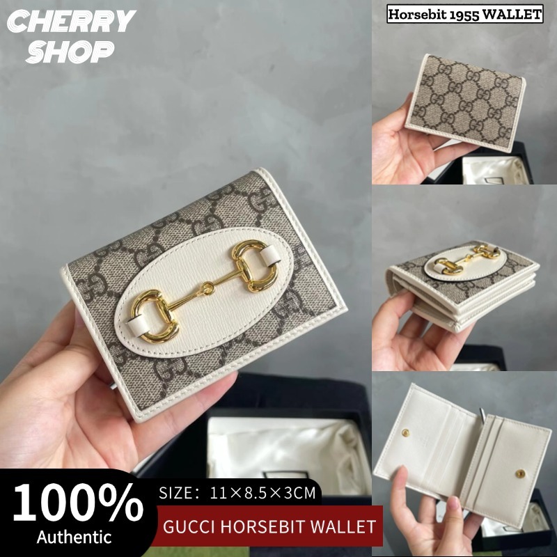 🔥กุชชี่ 🍒Gucci Horsebit 1955 Collection Wallet ผู้หญิง🍒กระเป๋าสตางค์ Ophidia wallet