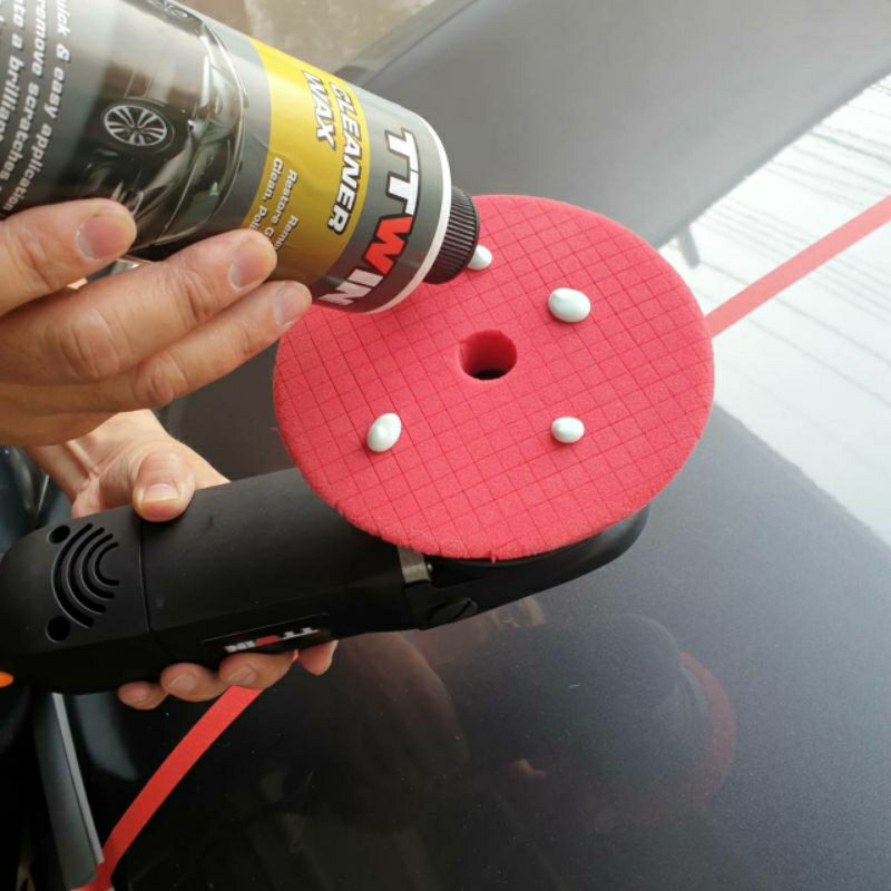 TTWIN CLEANER WAX500ml Cleaner Wax ใช้ง่ายขั้นตอนเดียวขัดคราบลบรอยชักเงาและเคลือบแถมฟรีฟองน้ำลง wax 1 ชิ้นผ้าไมโคร 1 ผืน - รูปที่ 2