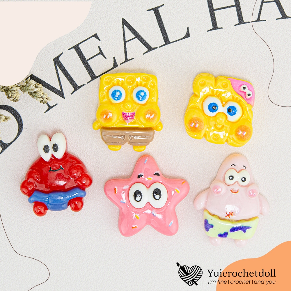 ส่งจากไทย☁️ RS353 ᵕ̈  เรซิ่น หมี Care Bears ตัวใหญ่ สำหรับตกแต่งโทรศัพท์ กระจก เคสยาดม Jibbitz shoes Charm 3D[แพค 1ชิ้น]