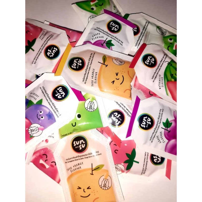 ขนมซันซุ 0 แคล ขายแยกซอง ชิ้นละ 2 บาท เลือกรสได้