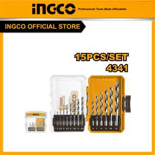 INGCO ชุดดอกสว่าน HSS 15 ชิ้น AKDL51506