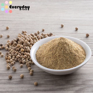 พริกไทยเม็ดขาว 100 กรัม ตราเสือบิน (White Pepper) พริกไทย พริกไทยขาว เครื่องเทศ บรรจุถุงซิปล็อค