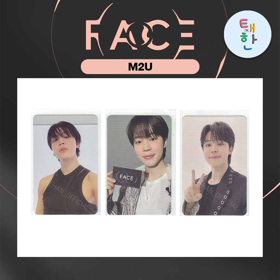 ✅พร้อมส่ง [BTS] PHOTOCARD LUCKY DRAW EVENT Jimin’s Solo Album “FACE” - เว็บ M2U