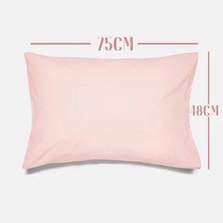ปลอกหมอน คุณภาพดี 48*75cm（19*29นิ้ว）Standard Size ปลอกหมอนสีพื้น ระบายอากาศ ผ้านิ่มลื่น พร้อมส่ง