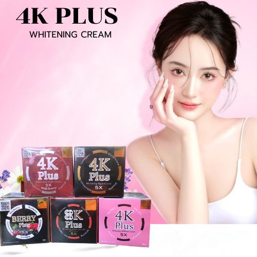 4k plus Whitening night cream Goji Berry 4เคพลัส โกจิเบอรี่ ไนท์ครีม(20 g.)เพิ่ม คอลลาเจน ช่วยลดรอยสิว ฝ้า ทำให้หน้าขาว