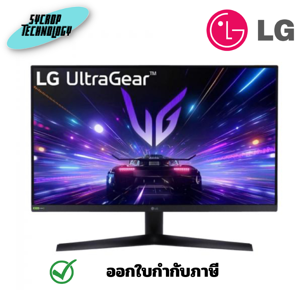 LG Monitor 27 นิ้ว UltraGear รุ่น 27GS60F-B (IPS , HDMI , DP) G-SYNC/FREESYNCE 180Hz ประกันศูนย์