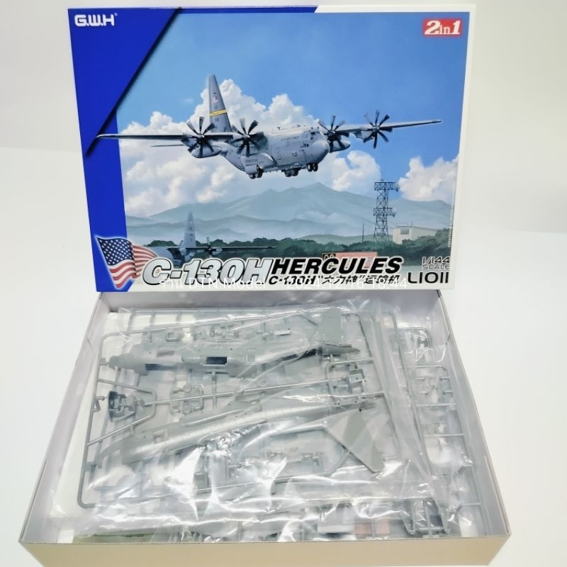 เครื่องบินลำเลียง C-130H 1/144 G.W.H ทำตัวไทยได้ตรงๆ รายละเอียดสวยที่สุดในสเกลนี้