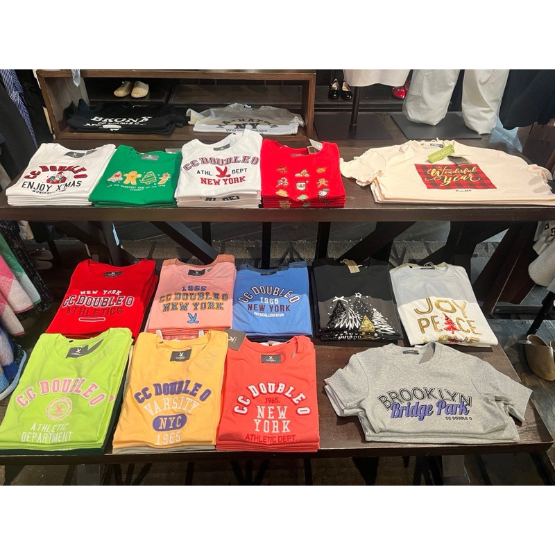 เสื้อCC-OO แท้จากช็อป100% กราฟฟิกหญิง ลดราคา ccdoubleo
