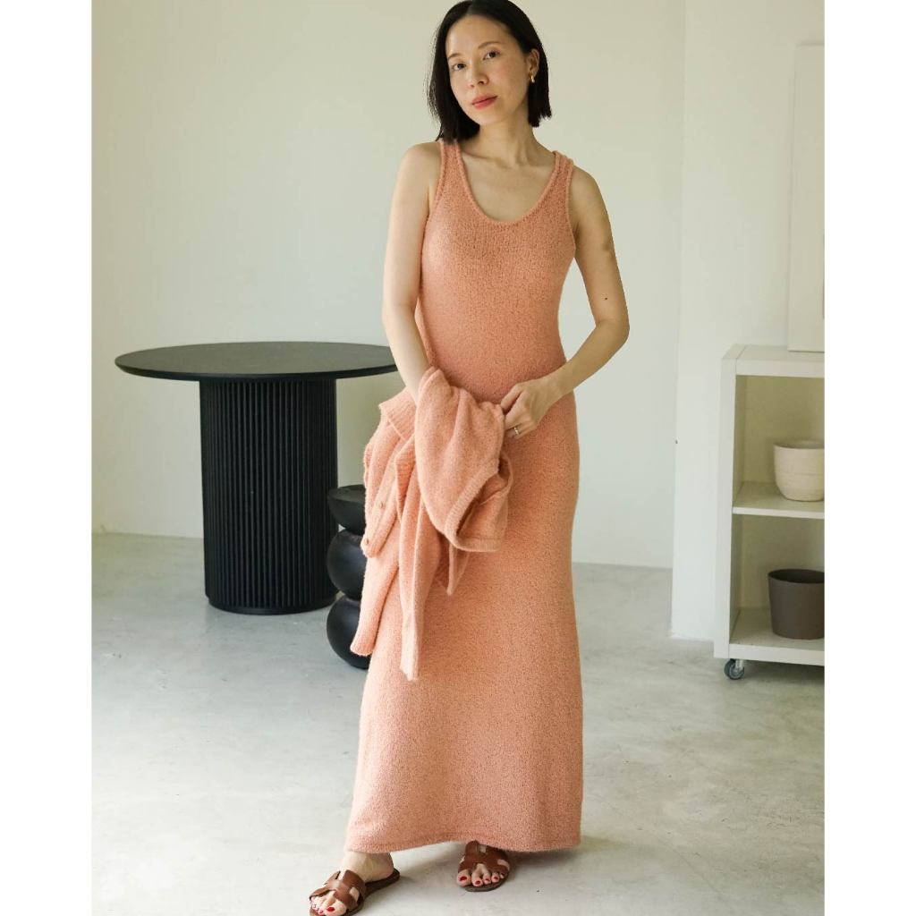 knitCircle - SOFIA Dress (6 สี) knitCircle x Junejune ชุดเดรสไหมพรม เทกซ์เจอร์ขนๆ น่ารัก เนื้อผ้านุ่ม ใส่สบาย ยืดได้เยอะ