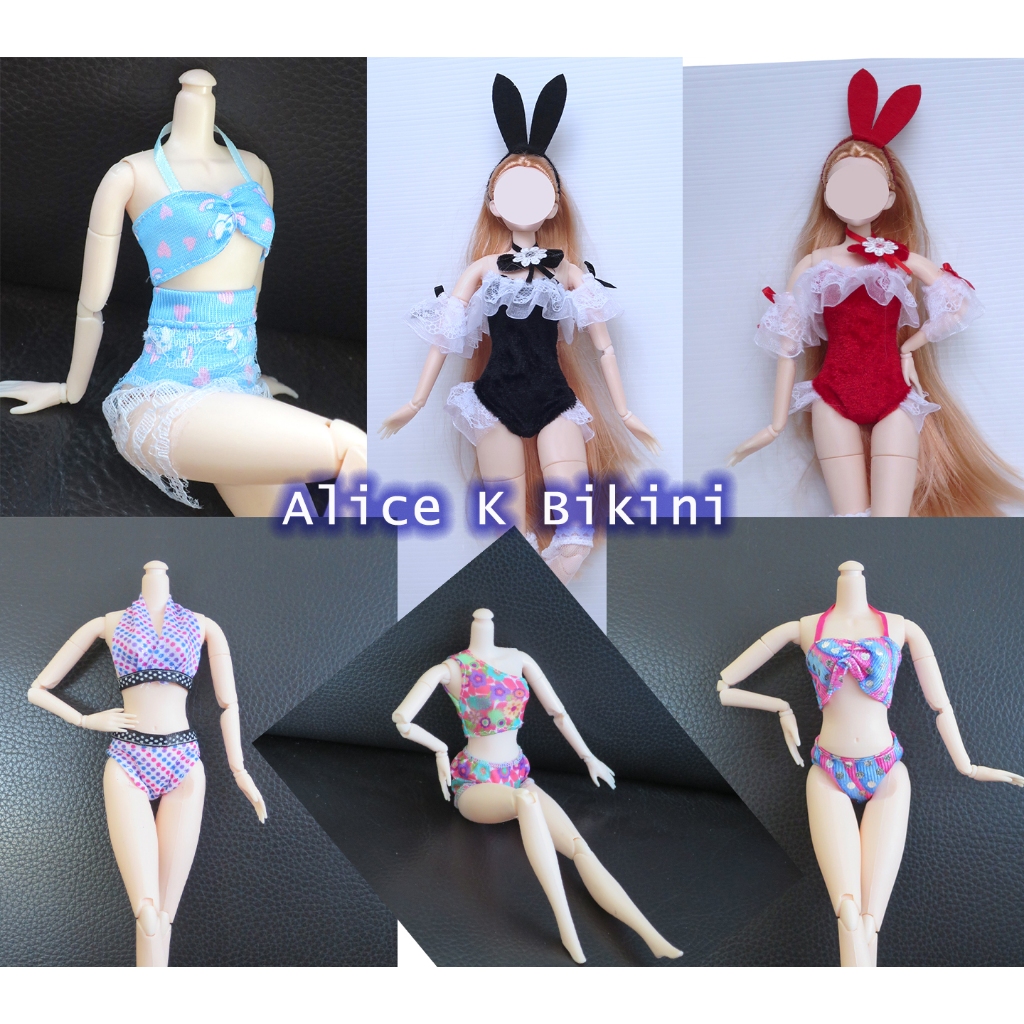 เสื้อผ้าตุ๊กตาข้อต่อแฟชั่น (30cm) ชุดว่ายน้ำ บิกินี่ Bikini