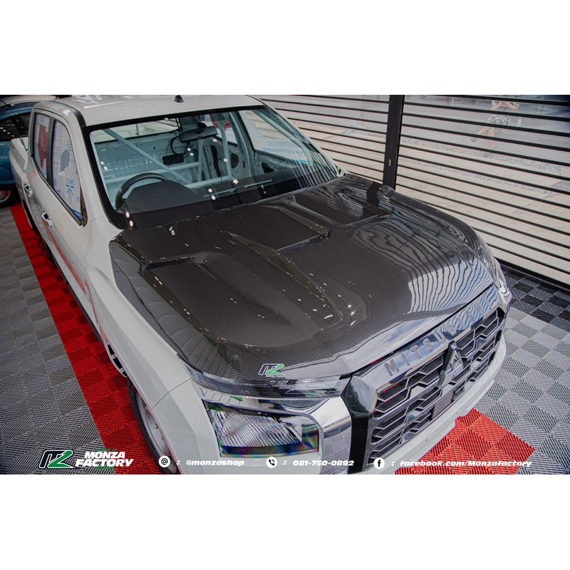 ฝาคาร์บอน Monza Bkk แท้ ‼️ใส่ triton ปี 24-25 โฉมล่าสุด