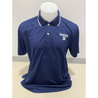 ENEOS เสื้อโปโล คอปก แขนสั้น สีกรม ขนาดอก 22 นิ้ว ความยาว 28…