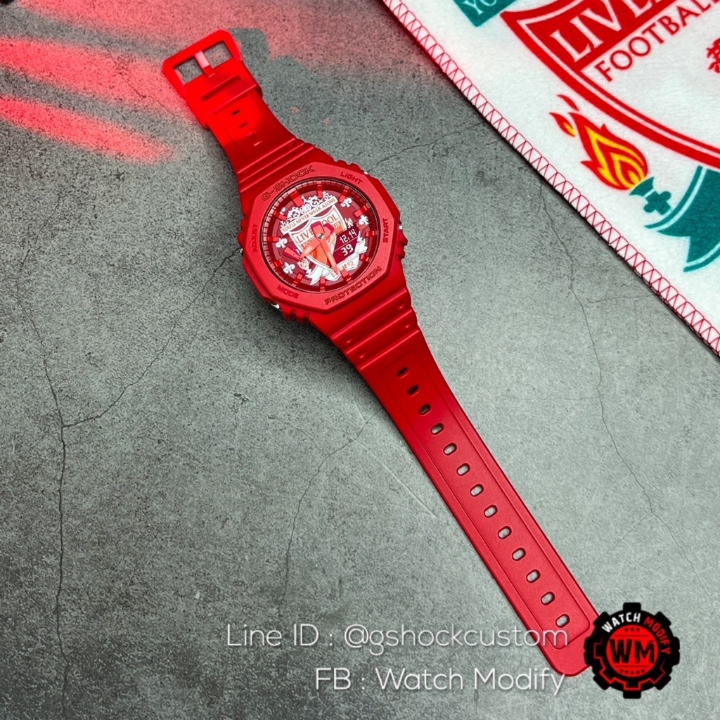 G-SHOCK Ga-2100 Customized The Reds Liverpool