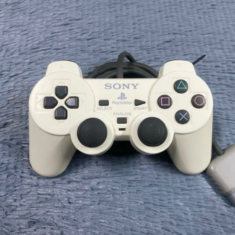 จอยแท้ Dual Shock สำรับเครื่อง Playstation-One คัดสภาพดีสายนิ่มใช้งานปกติทุกระบบ