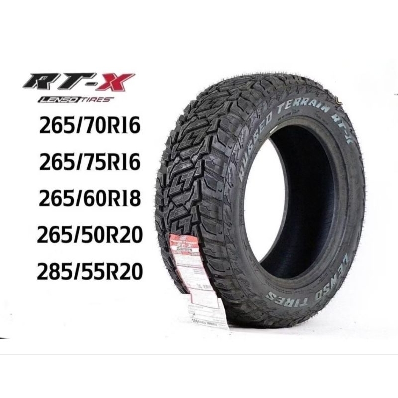 ยางLENSO TIRES รุ่นRT-X สินค้าผลิตในประเทศไทยยางคุณภาพสูงจัดโปรโมชั่นราคาพิเศษ(ราคาต่อ1เส้น)