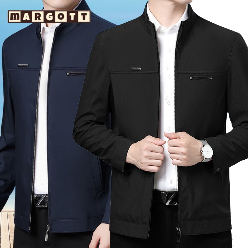 【margott9】เสื้อแจ็คเก็ตชาย แจ็คเก็ตผู้บริหาร กันลม ใส่สบาย เหมาะสําหรับโอกาสที่เป็นทางการ M-3XL