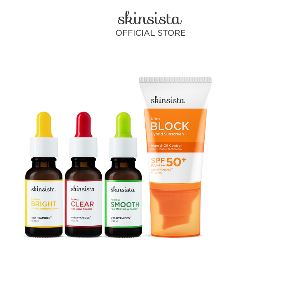 [เซ็ตคู่สุดคุ้ม] - Skinsista กันแดดUltra Block + Vitamin Series+ เซ็ตบูสเตอร์ดูแลผิวพร้อมปกป้องผิวจากแดด