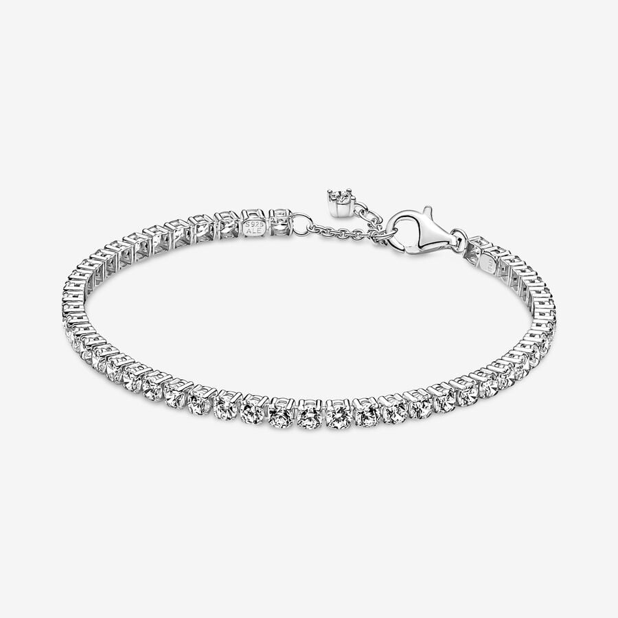 กำไลPandora Sparkling Tennis Bracelet เพชร เงินแท้S925 พร้อมกล่องเก็บ