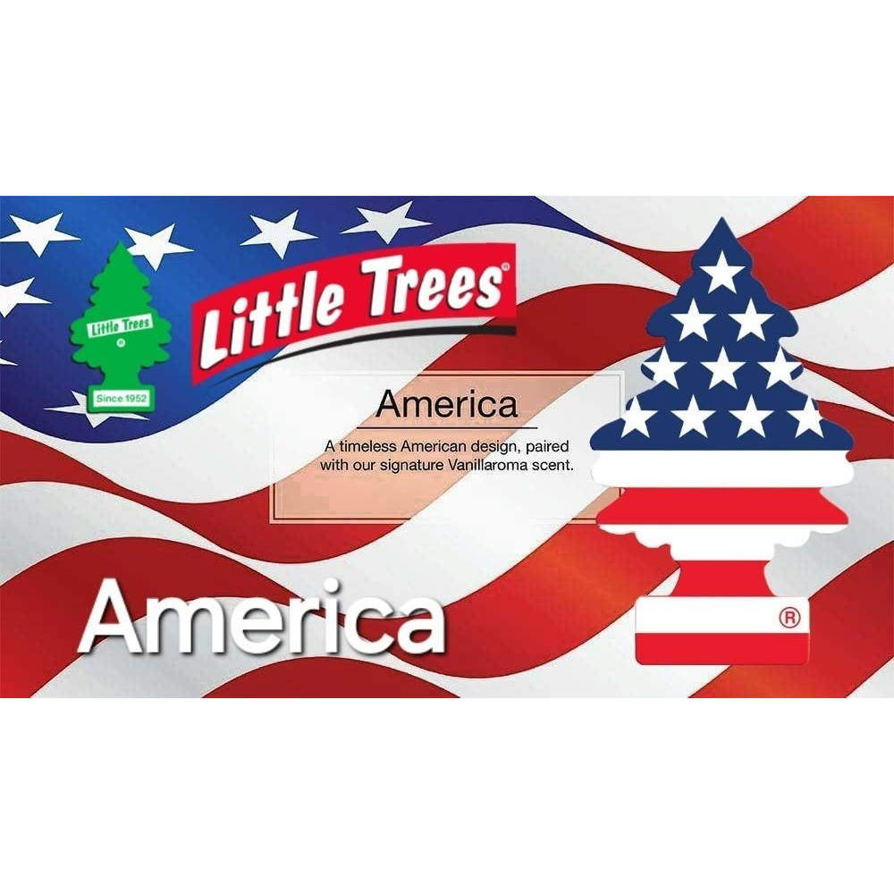 Little Trees แผ่นหอมปรับอากาศ กลิ่น America
