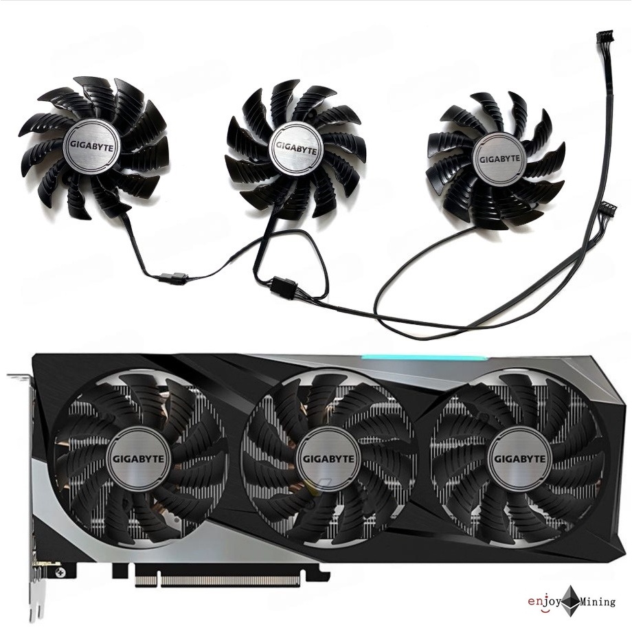 พัดลมการ์ดจอ Gigabyte RTX 3070 3070ti 8GB Gaming OC Magic Eagle graphics card cooling fan