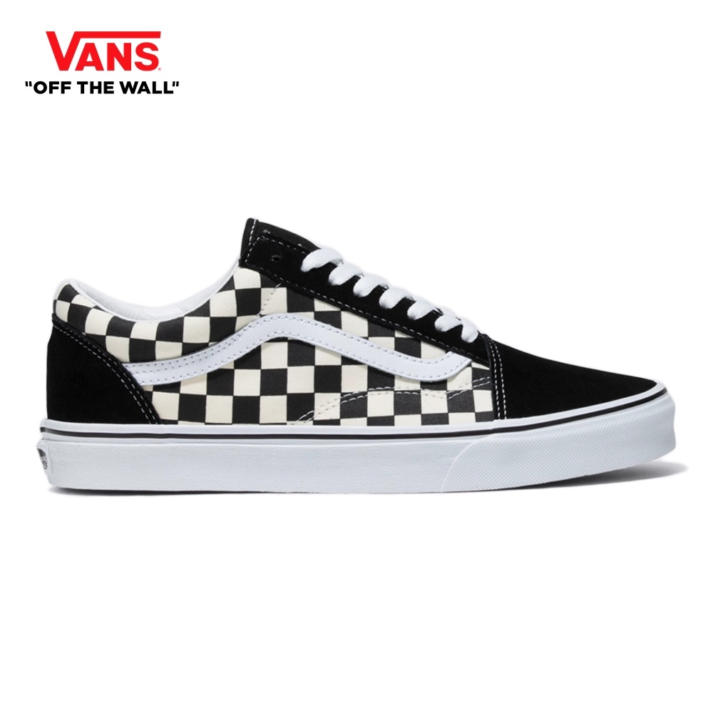 VANS รองเท้า Old Skool (Primary Check) Black/White [VN0A38G1P0S]