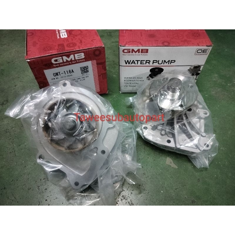 ปั๊มน้ำ GMBแท้ TIGER 1KZ D4D 1KD-2KD GWT116A GMB MADE IN THAILAND