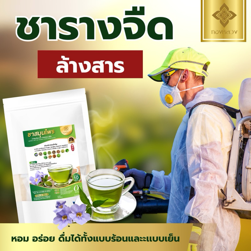 ชารางจืดล้างสาร ตราทองหลวง ของเเท้✅