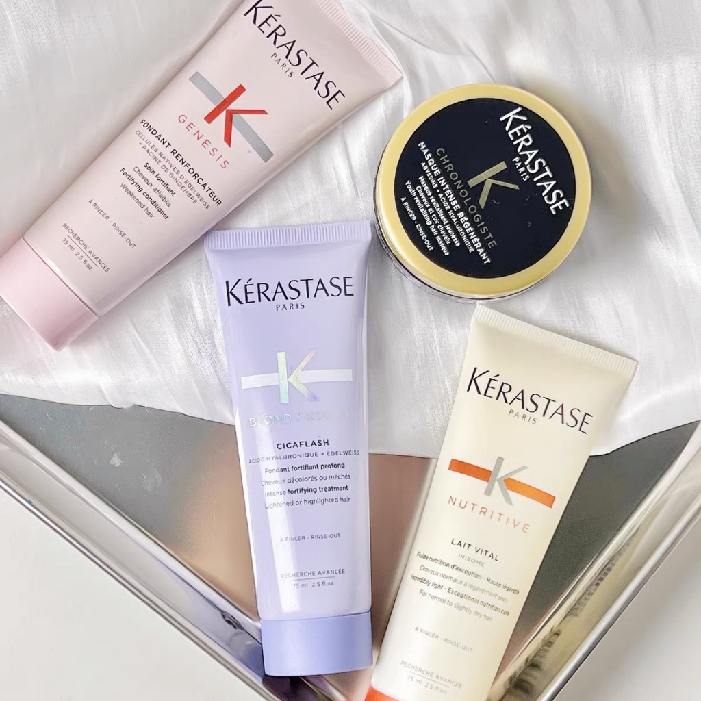 จัดส่งที่รวดเร็ว ,Kerastase Genesis Fortifying Anti Hair-Fall Conditioner 75 ml.