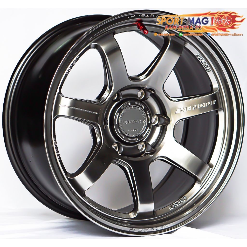 ล้อแม็กใหม่ FlowForming Lenso VT7 LITETECH+ 6รู139 ดำด้าน,ไฮเปอร์ ET0 9-18นิ้ว (ราคา4วง)