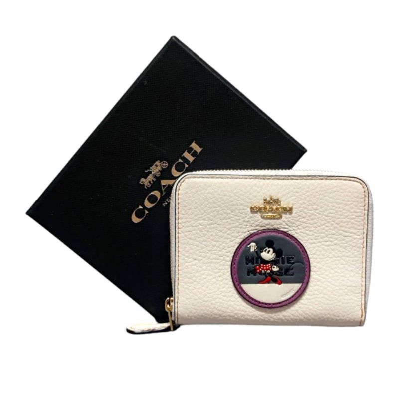 Coach New York Limited Edition 90th Minnie Mouse Wallet Bag กระเป๋าสตางค์ใบสั้น Rare