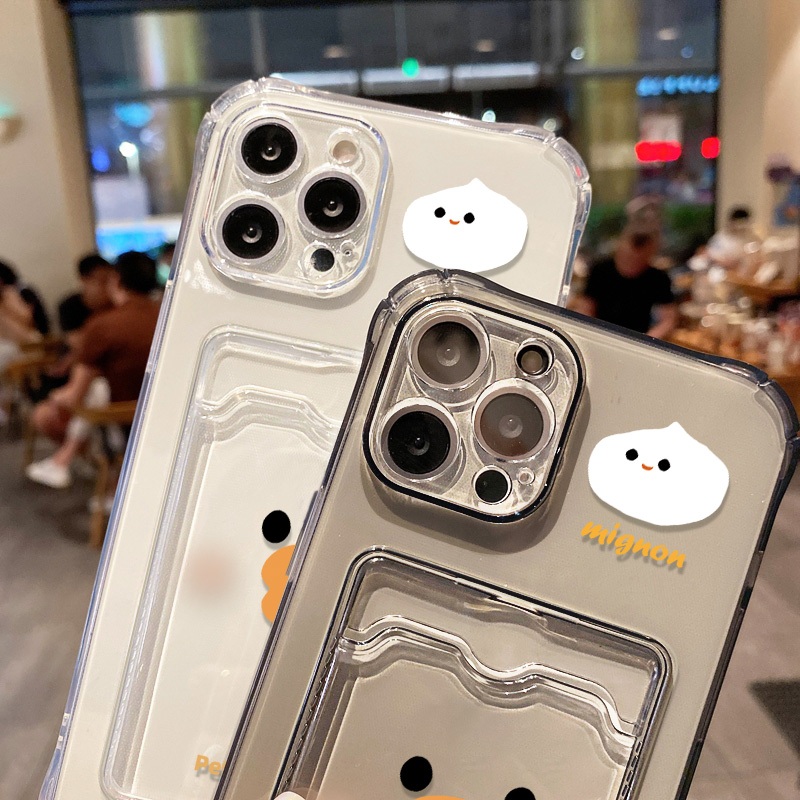 Clear ซองใส่การ์ด case for iPhone 17 11 13 16 15 12 14 Pro Max X XS Max XR 7 8Plus เคสโทรศัพท์ซิลิโคน TPU โปร่งใส ราคา ถูกที่สุด ดีลบีเคเค แกลเลอรีภาพที่ 7