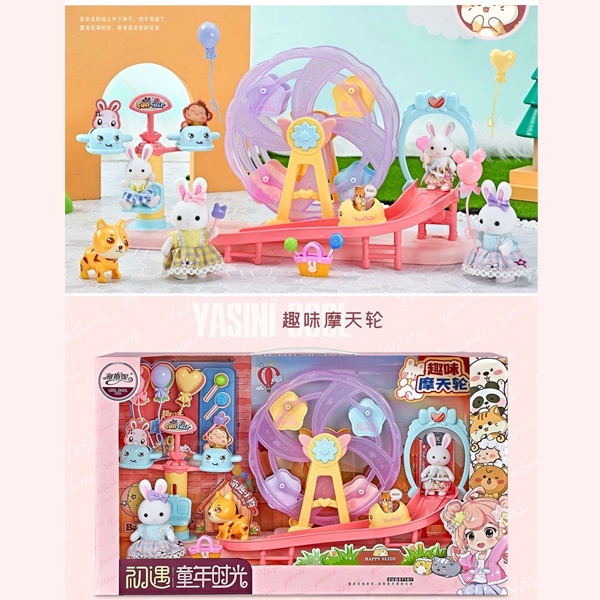 บ้านกระต่าย บ้านของเล่นสำหรับเด็ก บ้านตุ๊กตา Yasini Series Bay Dreamy