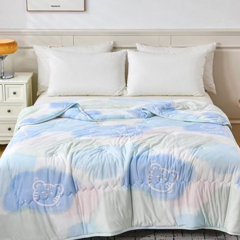 ผ้าห่มไหมเย็น  ❄ Cool quilt/Air Conditioner Quilt  นุ่มลื่น เย็นสบาย  ผ้าเย็นงานห้าง 200X230CM #BSXB ราคา ถูกที่สุด ดีลบีเคเค แกลเลอรีภาพที่ 9