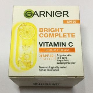 Garnier Bright Complete Vitamin C Serum Cream SPF30PA+++ 50 …
