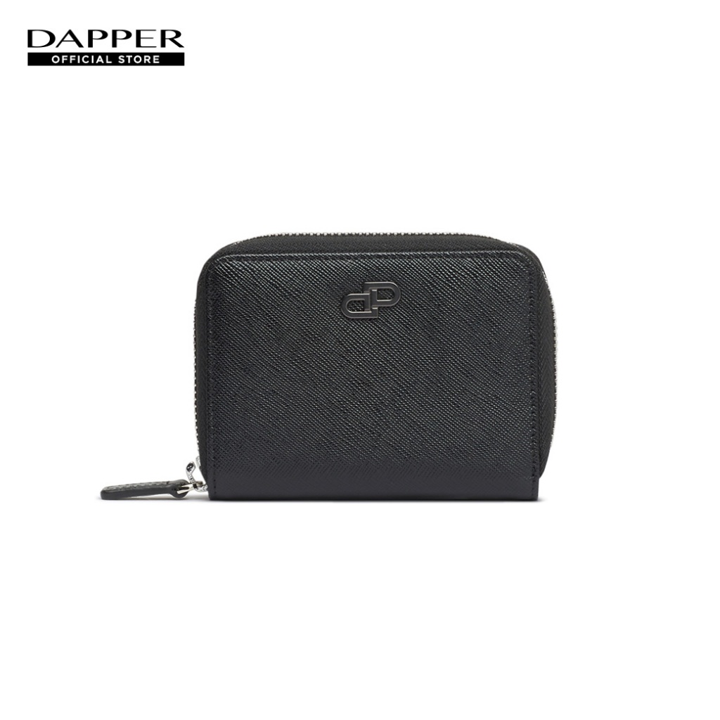 DAPPER กระเป๋าสตางค์ DP Iconic Leather Zip Wallet สีดำ (BWM/BK/1143SF)