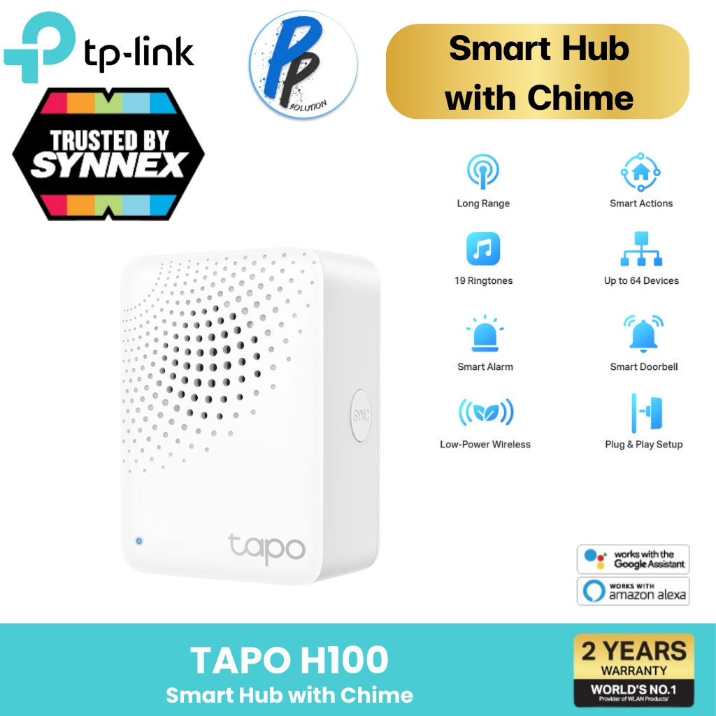 TP-LINK TAPO H100 Smart Hub with Chime Smart IOT Tapo สมาร์ทโฮมใช้งานกับ Smart Home Aotumation