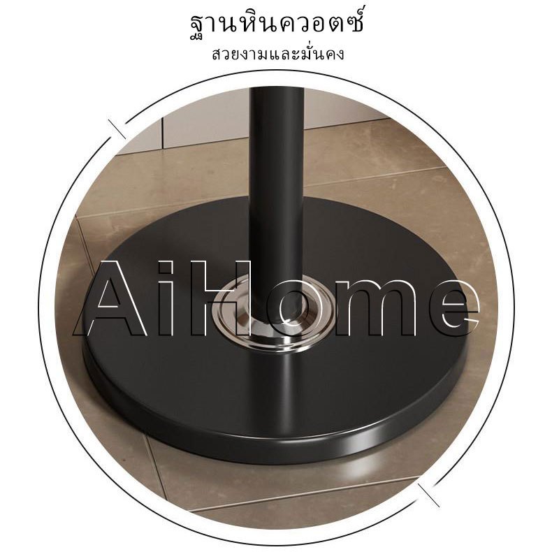 AiHome ฐานหินควอตซ์ ที่แขวนหมวก เสาไม้แขวนสูท ที่แขวนผ้า 172 ซม ที่แขวนกระเป๋า ราวตากผ้าอเนกประสงค์ ราวตากผ้าเหล็ก รูปที่ 5